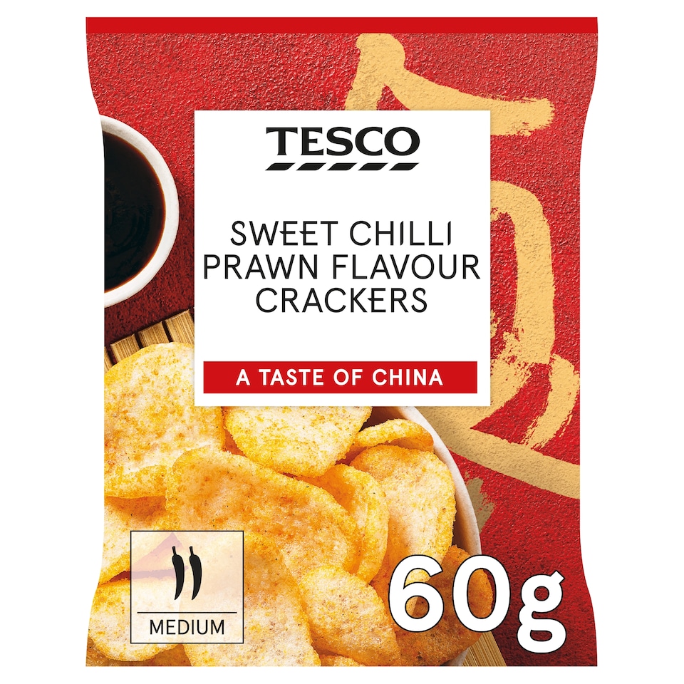 Tesco Sweet Chilli Prawn flavour Crackers 60g