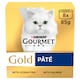 image 1 of Gourmet Gold Senior Cat Food Tinned Pate Salmon 8X85g