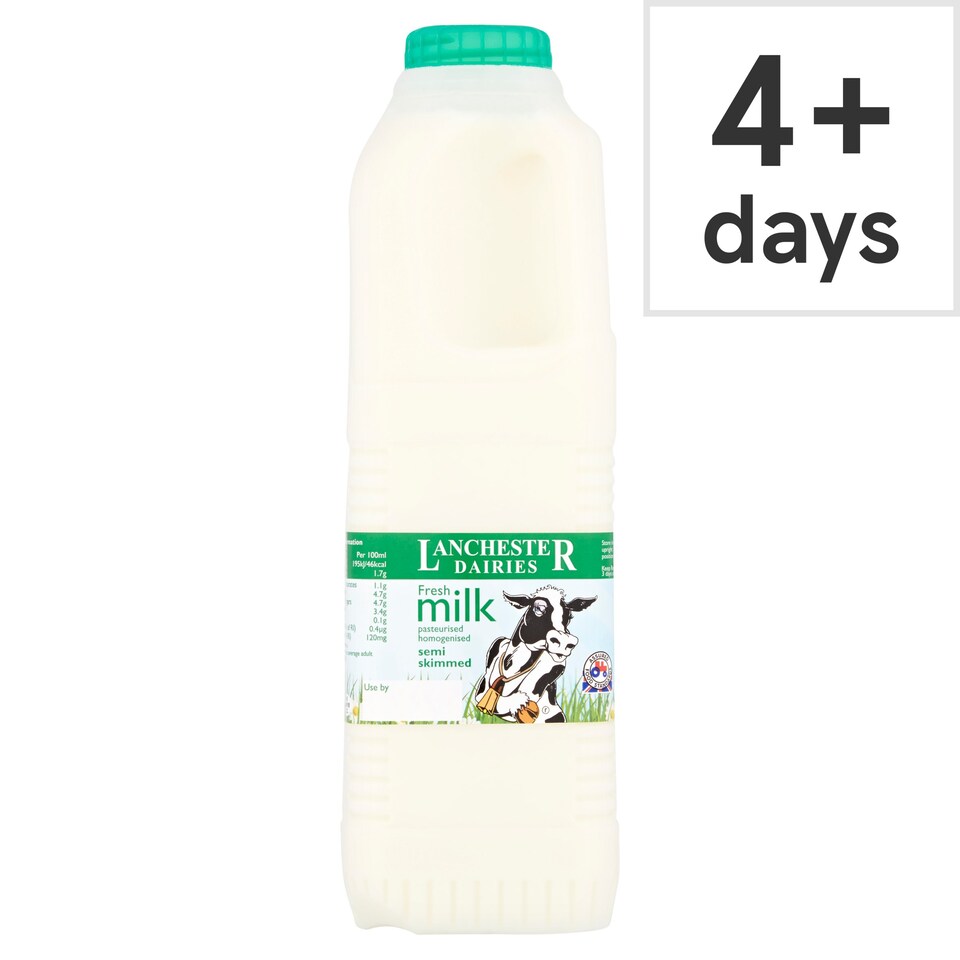 Lanchester Dairy Semi Skimmed Milk 1 Litre