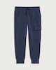 image 4 of F&F Boys Cotton Rich Cuffed Cargo Joggers in Navy