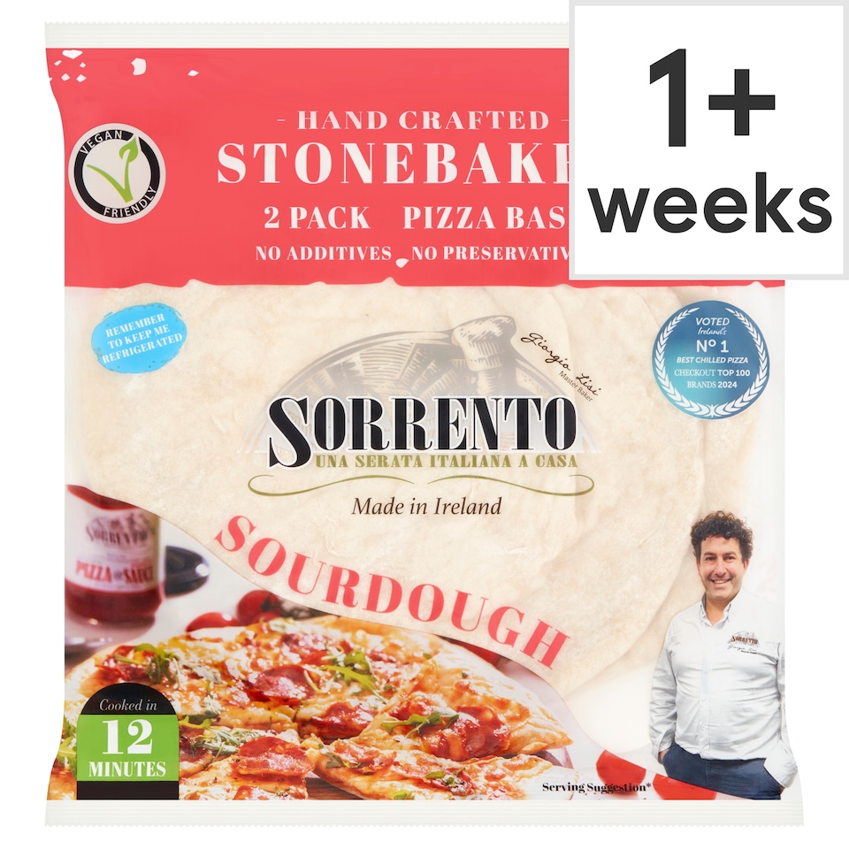Sorrento Sourdough Pizza Bases 2PK 360g