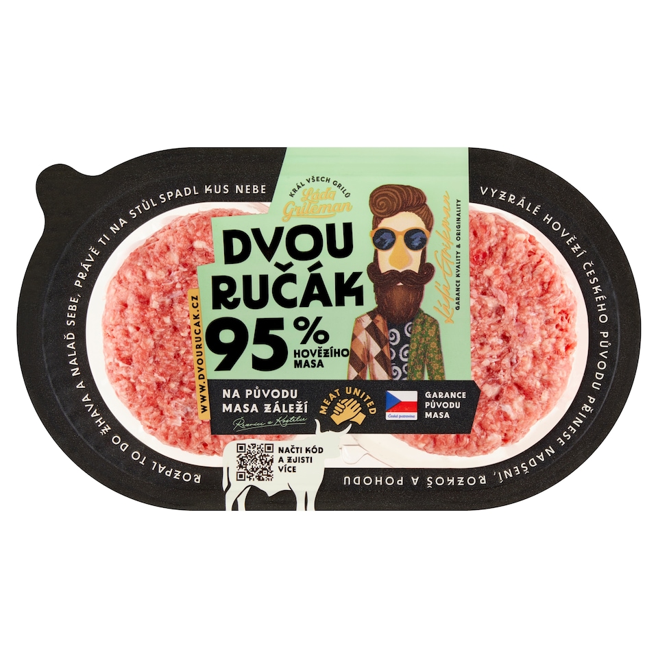 image 1 of Beef Burger Steak Two-Handle 2 x 165g (330g)
