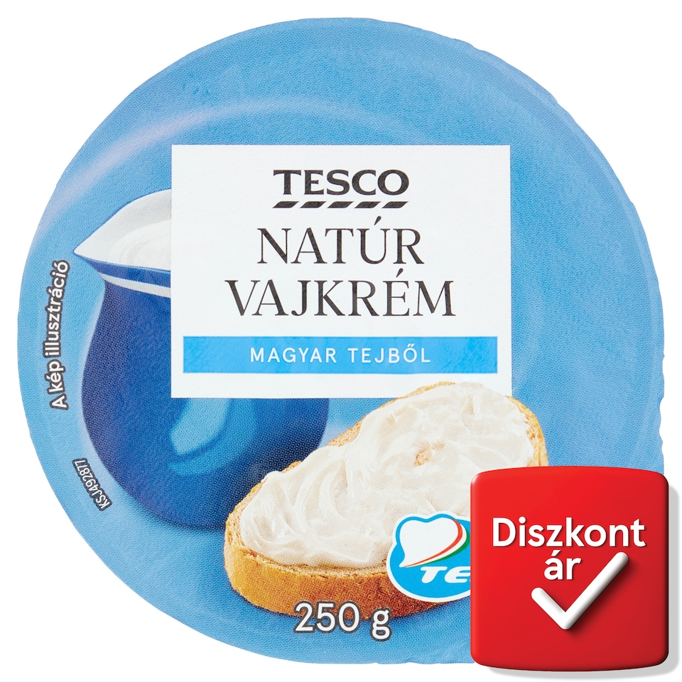Tesco natúr vajkrém 250 g
