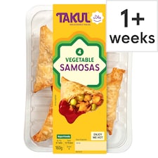 Takul Halal Kitchen 4 Vegetable Samosas 160G