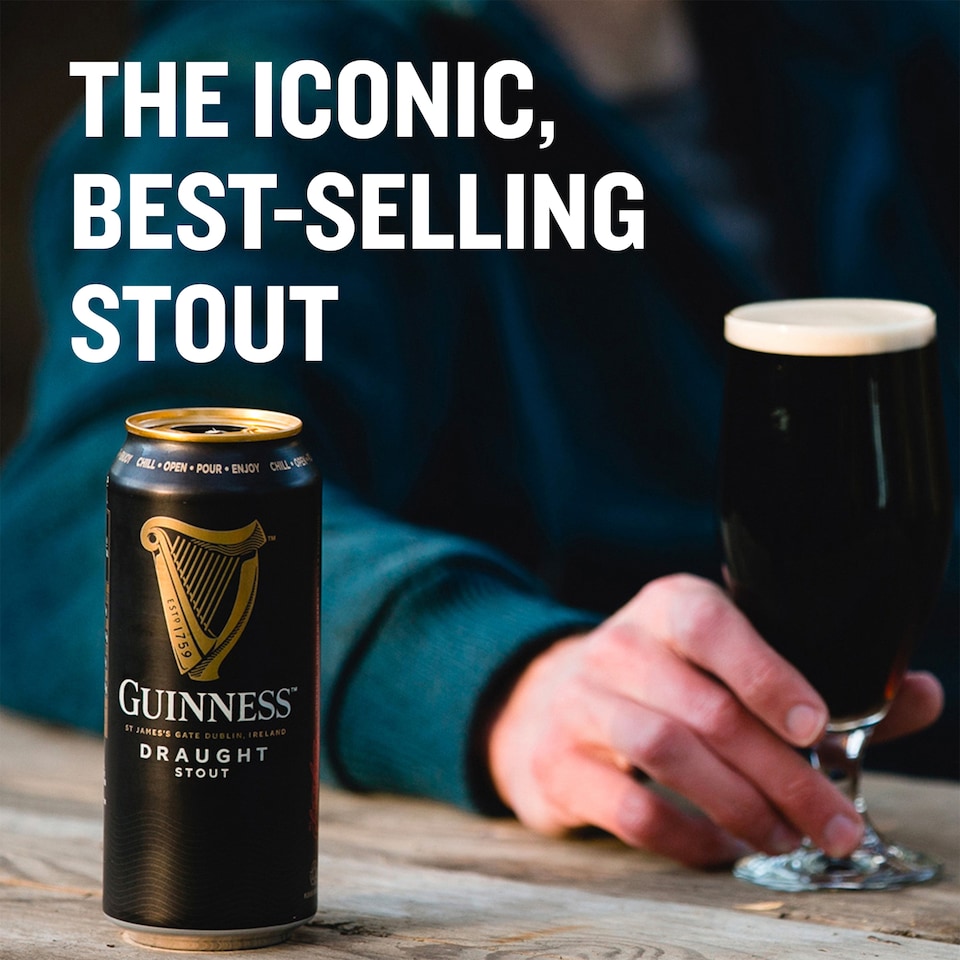 image 1 of Guinness Draught Stout Beer Can 4.1% Vol 8x440ml