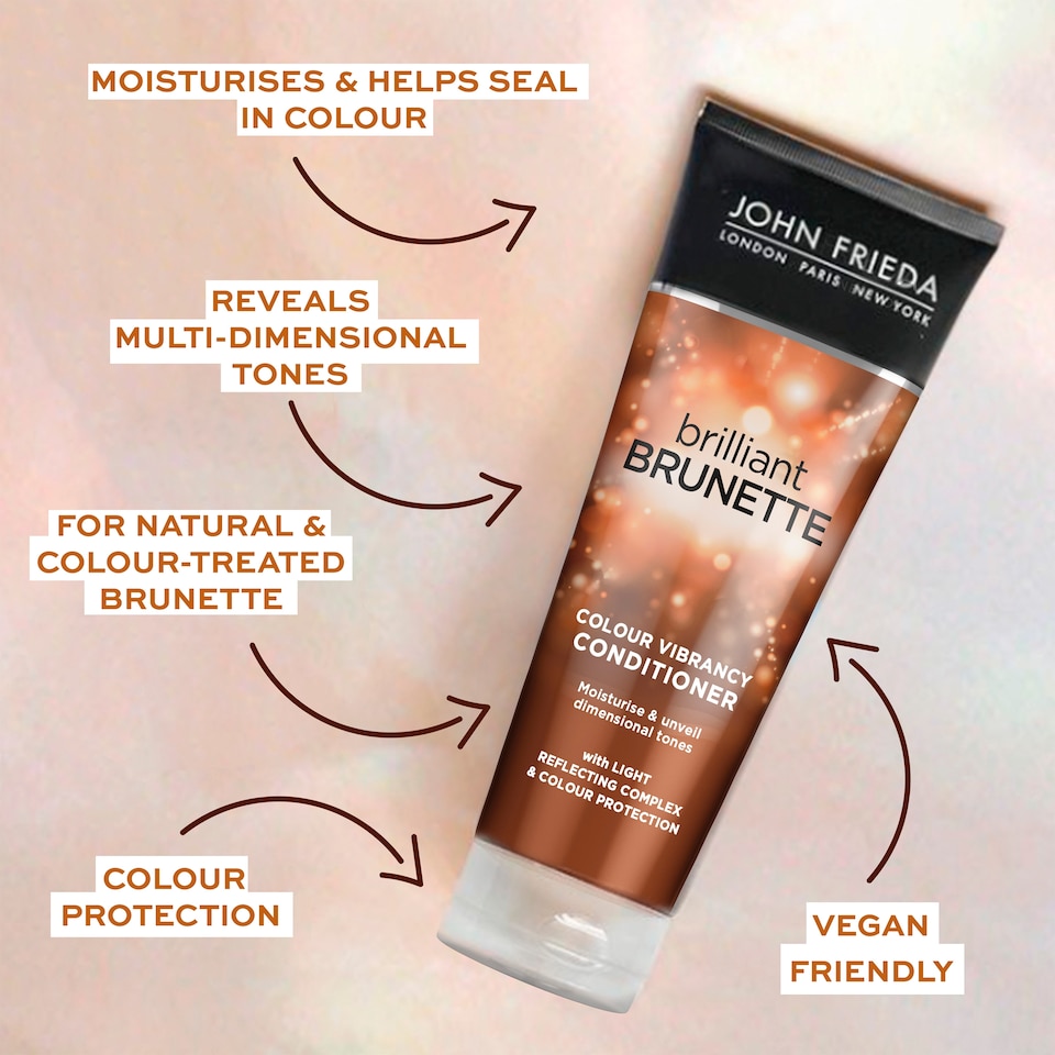 image 1 of John Frieda Brilliant Brunette Colour Protect Conditioner 250Ml