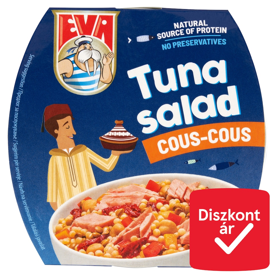 Eva zöldségek tonhallal, kuszkusz és szárított paradicsom 160 g  1. kép