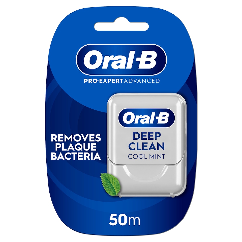 image 1 of Oral-B Pro Expert Deep Clean Waxed Floss Tape Cool Mint 50M