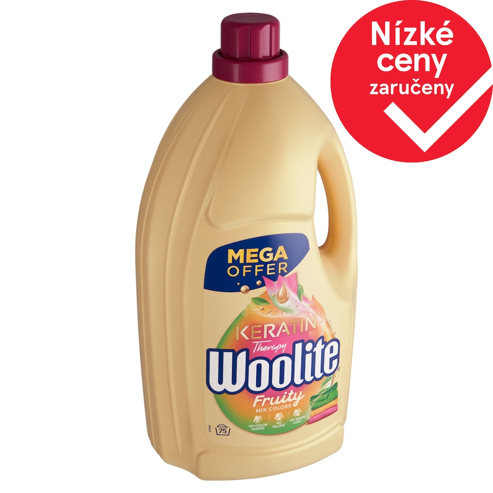 Obrázek 1 pro produkt Woolite Keratin Therapy Fruity tekutý prací přípravek s keratinem 75 praní 4,5l