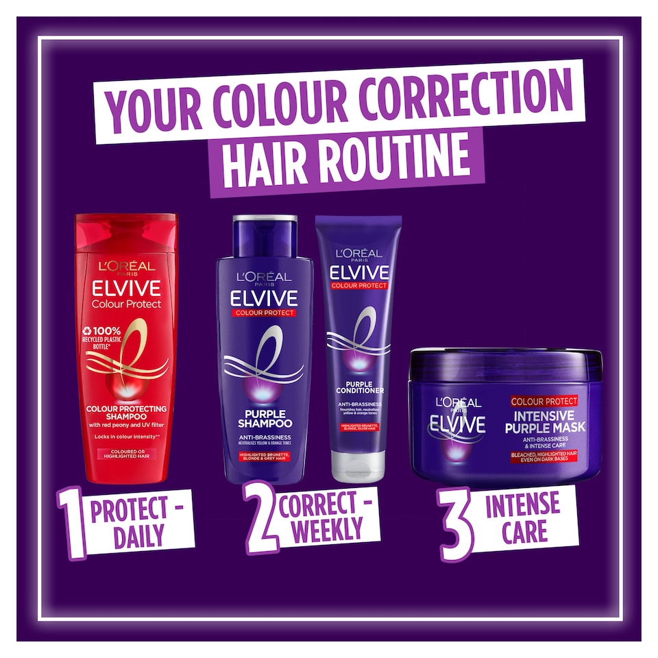 image 1 of L'Oreal Elvive Colour Protect Purple Shampoo 200Ml
