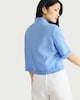 image 3 of The F&F Edit Pure Cotton Embroidered Co-ord Shirt in Blue