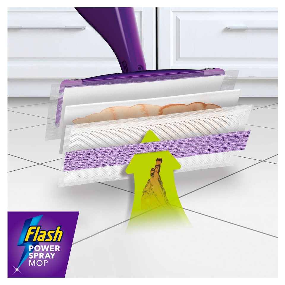 image 1 of Flash Power Spray Mop Refill Pack 12 Disposable Pads