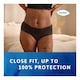 image 3 of TENA Silhouette Incontinence Pants Black Large 10 Pack