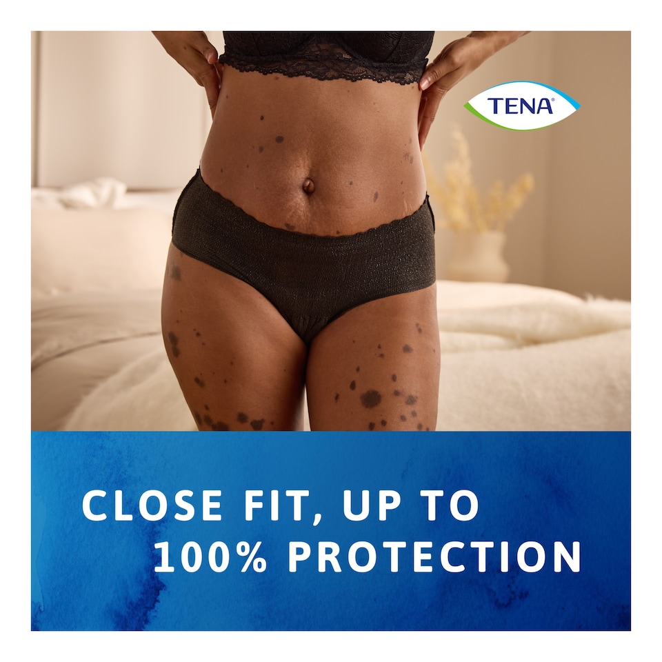 image 1 of TENA Silhouette Incontinence Pants Black Large 10 Pack
