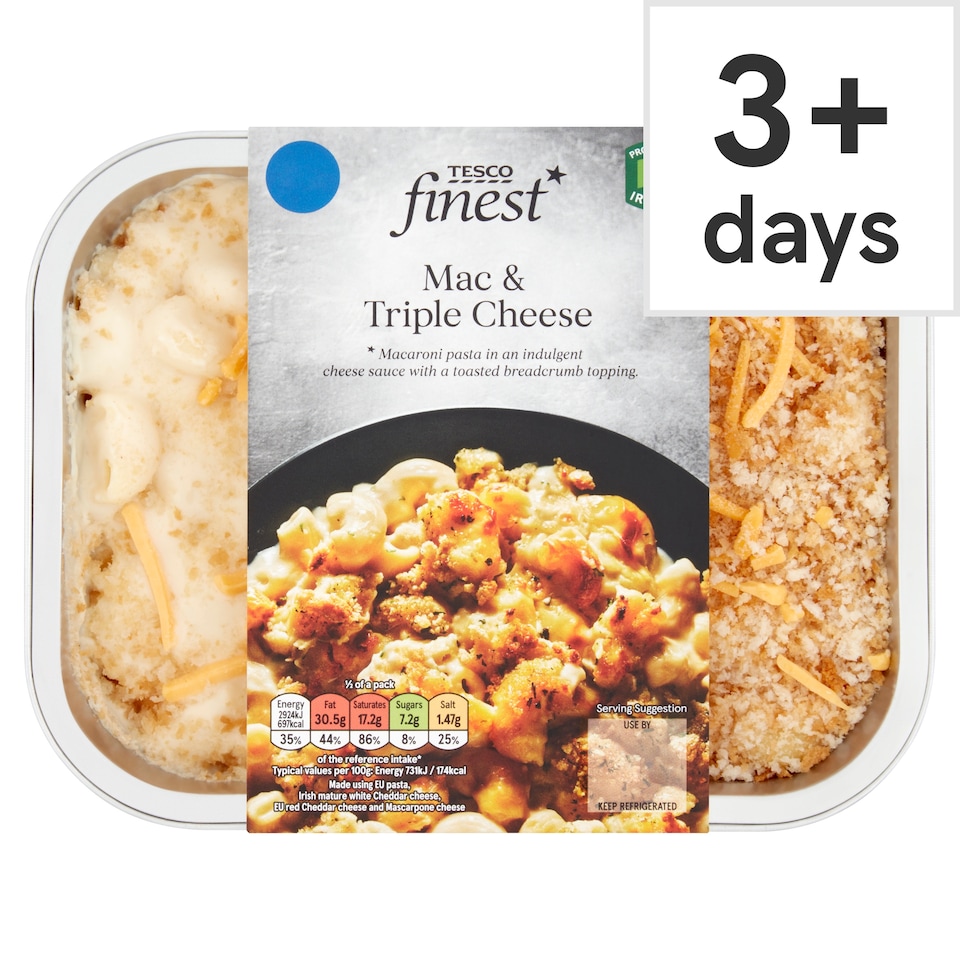 Tesco Finest Mac And Triple Cheese 800G