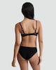 image 3 of F&F Floral Embroidered Underwired Plunge Bra in Black