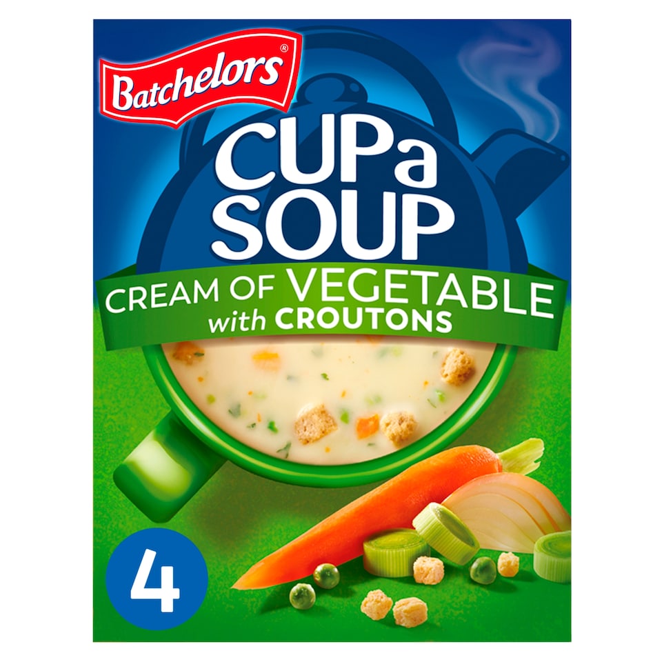 image 1 of Batchelors Cup A Soup Cream Of Vegetable Croutons 4 Pack 122G
