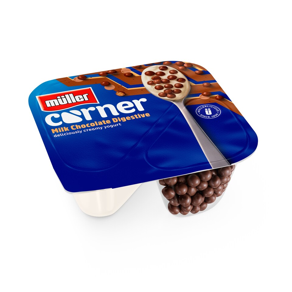 image 1 of Muller Corner Vanilla Yogurt with Chocolate Digestive Biscuits