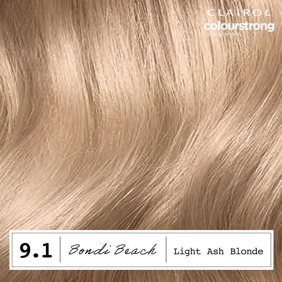 image 1 of CLAIROL COLOUR STRONG PERMANENT HAIR DYE - 9.1 LIGHT ASH BLONDE