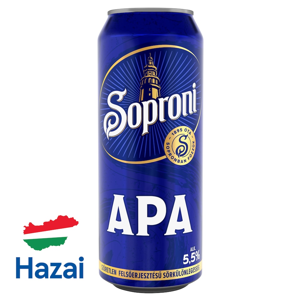 Soproni APA Unfiltered Top-Fermented Beer Speciality 5,5% 500 ml