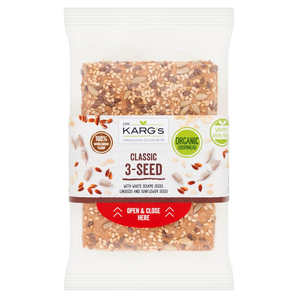 Dr Karg 3 Seeds Crisp Bread Slices 200G