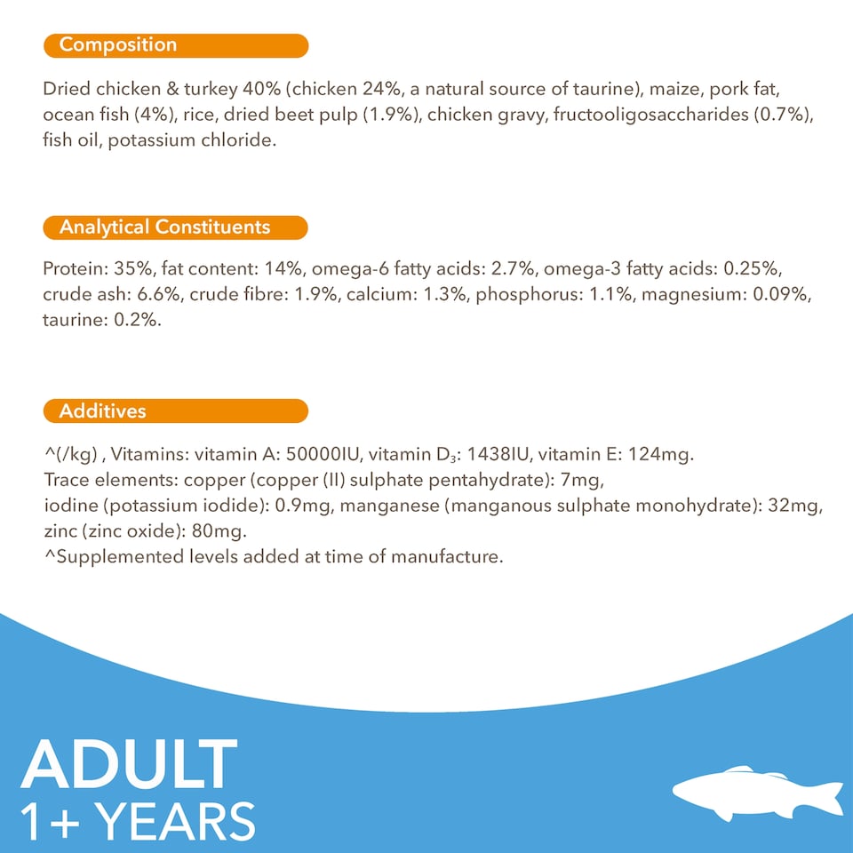image 1 of Iams For Vitality Adult Cat Food - Ocean Fish 2kg