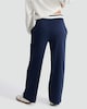image 3 of F&F Active Cotton Rich Side Stripe Wide Leg Trousers in Navy