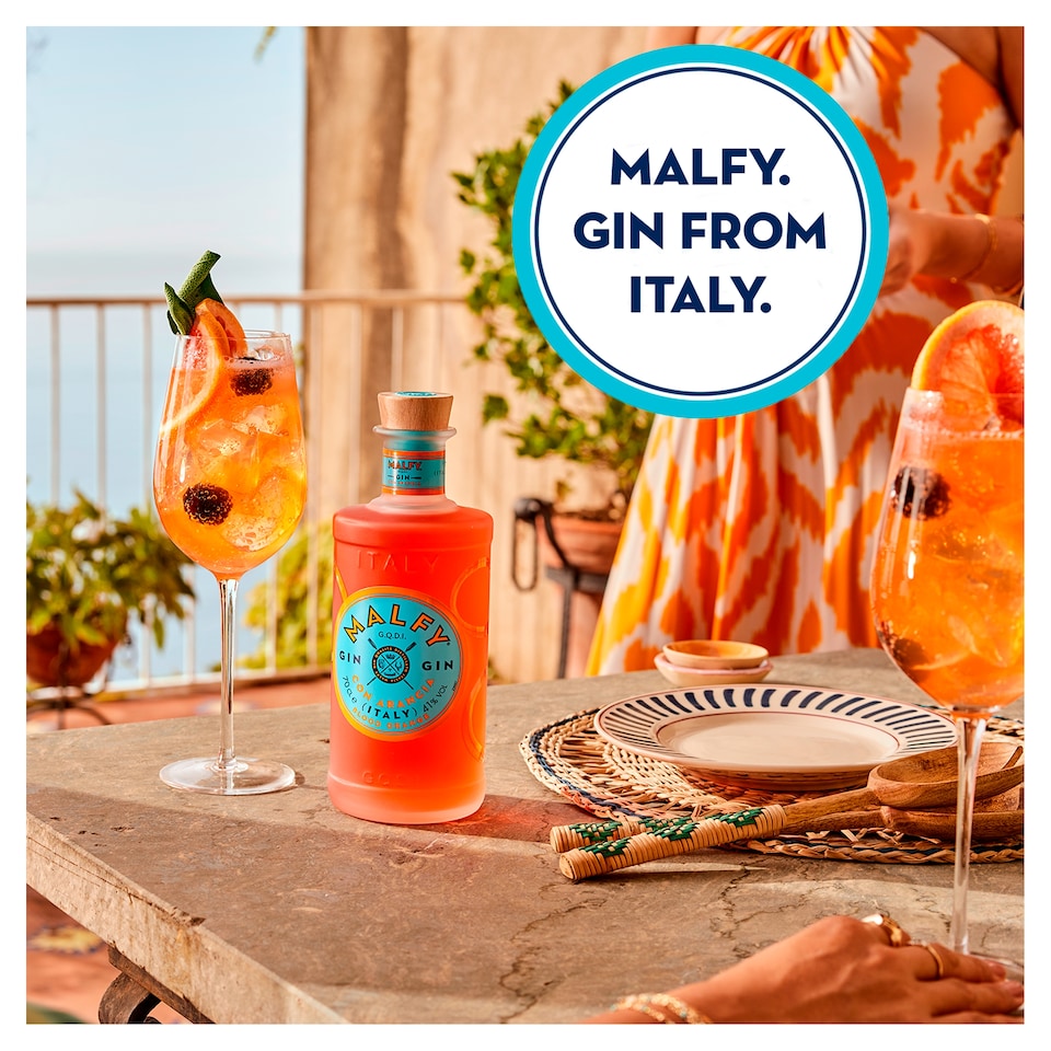 image 1 of Malfy Blood Orange Flavoured Gin Spirit Drink 70cl
