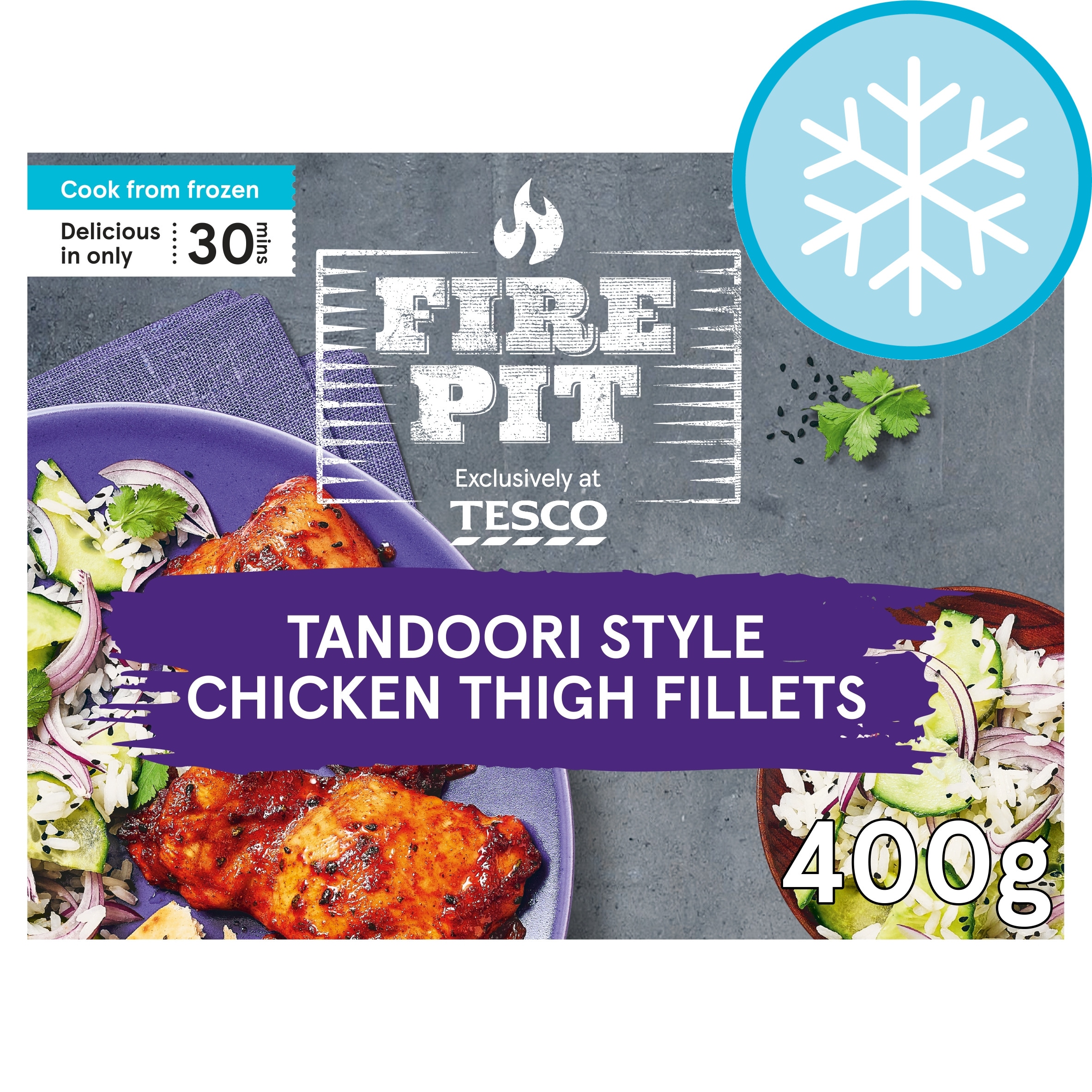 Fire Pit Tesco Tandoori chicken thigh fillets 400g