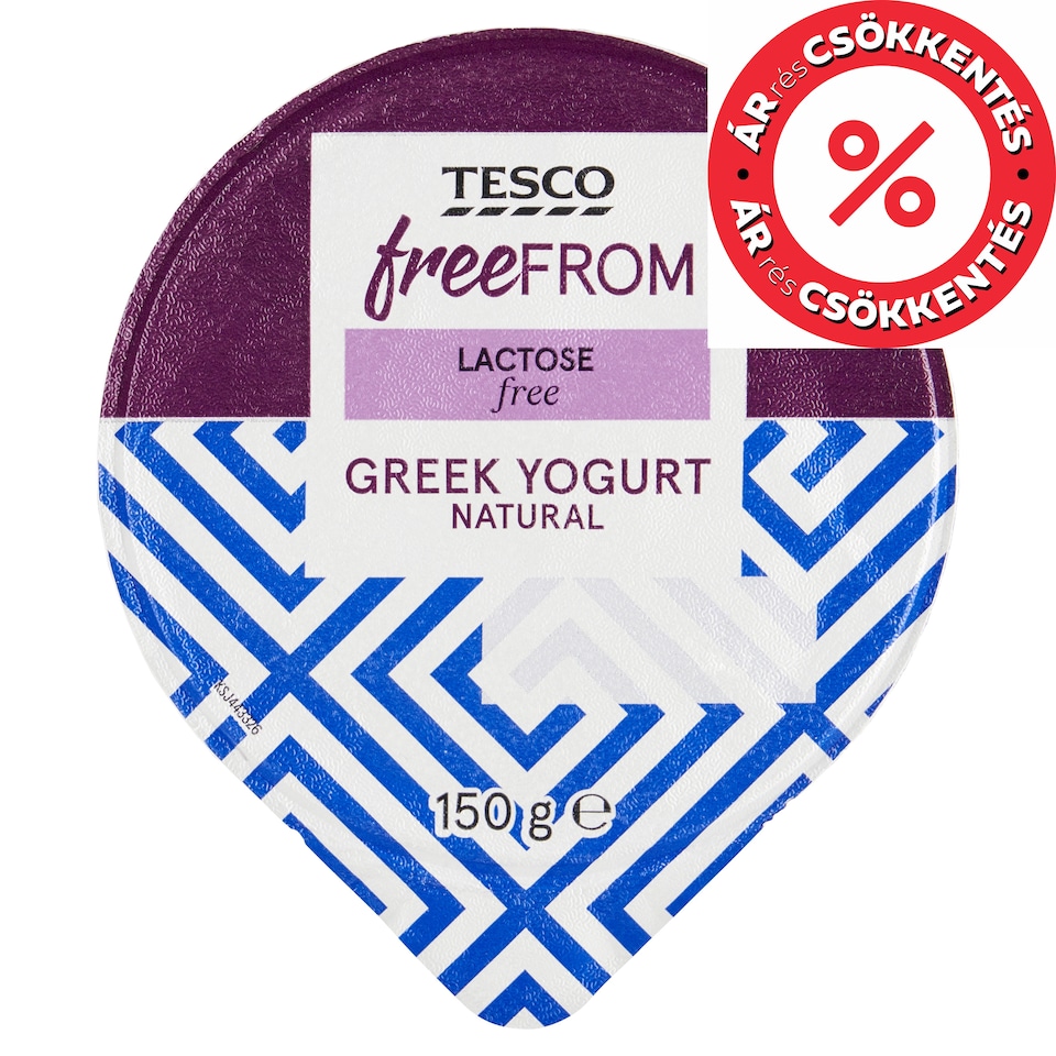 Tesco Free From Lactose Free Natural Greek Yogurt 150 g