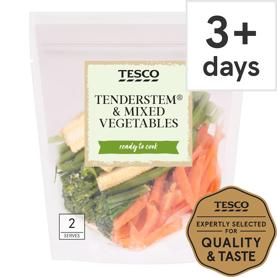 image 1 of Tesco Tenderstem & Mixed Vegetables 160G
