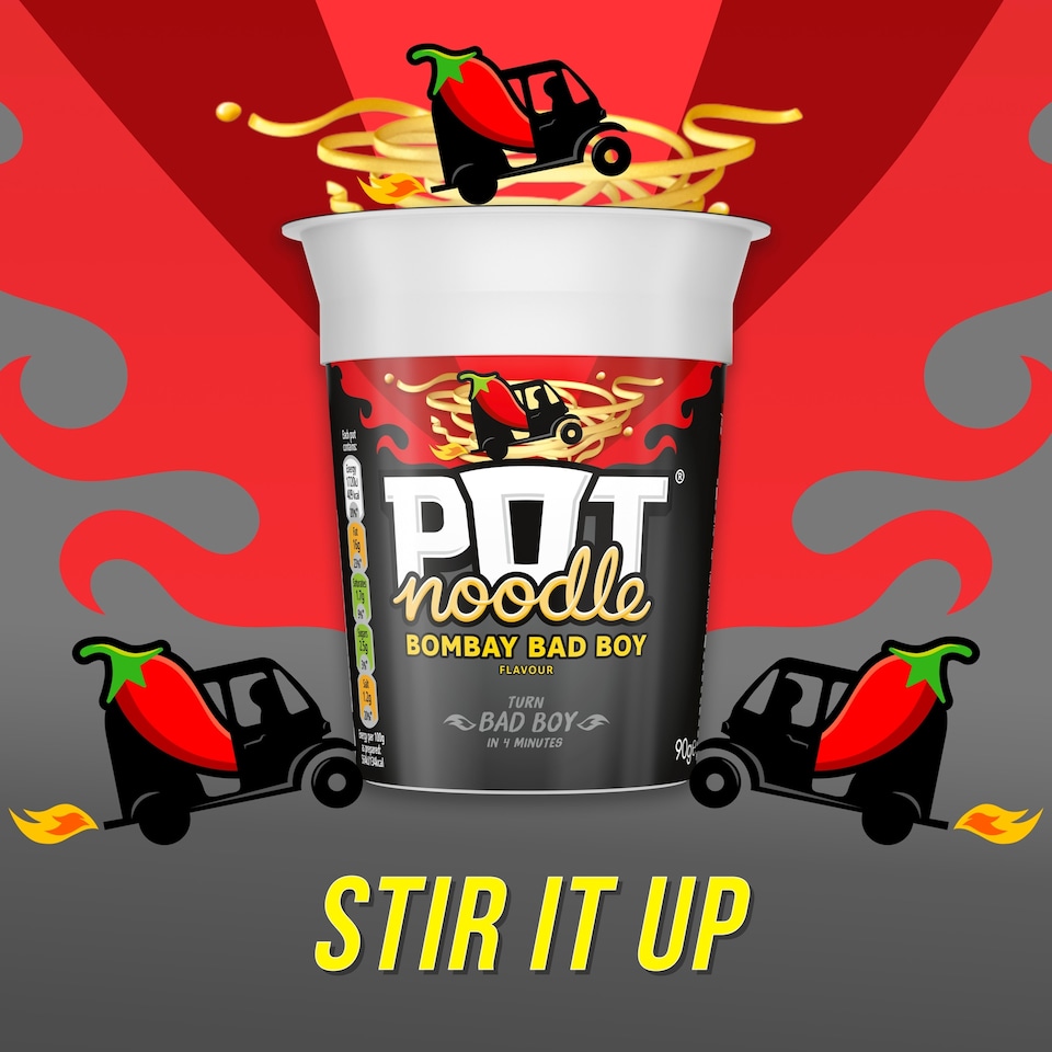 image 1 of Pot Noodle Bombay Bad Boy Instant Noodles 90g