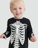image 3 of F&F Boys Halloween Skeleton Print Top and Leggings Set in Black