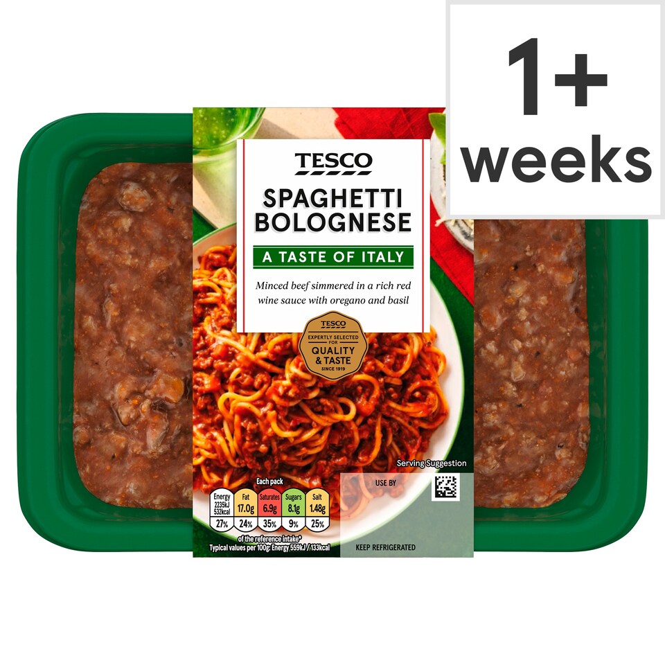 Tesco Spaghetti Bolognese 400G
