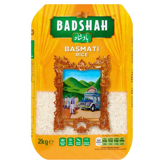 Badshah Basmati Rice 2Kg Tesco Groceries