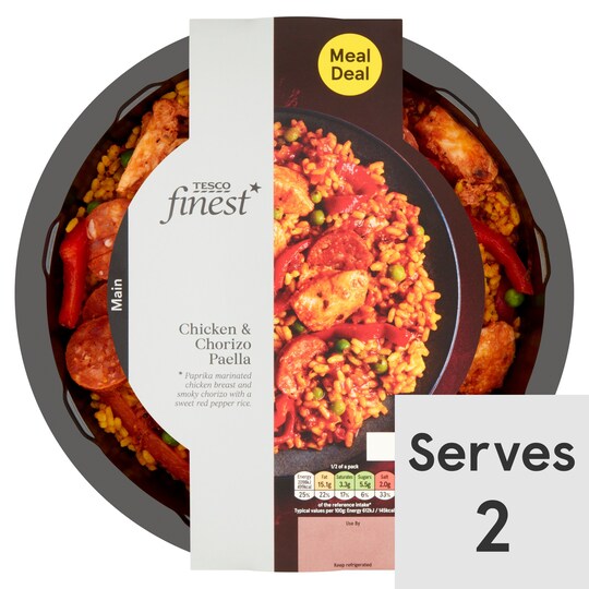 Tesco Finest Chicken & Chorizo Paella 700G Tesco Groceries