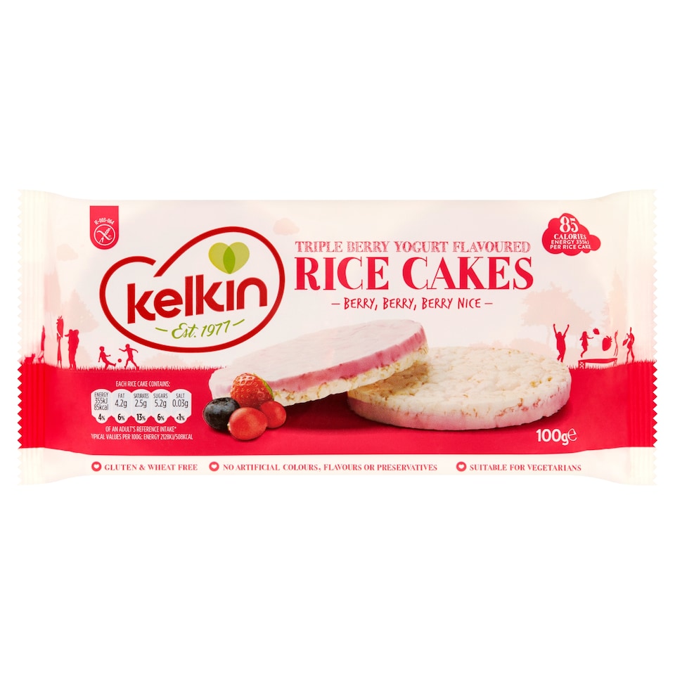 Kelkin Triple Be Berry Covered Rice Cakes100g