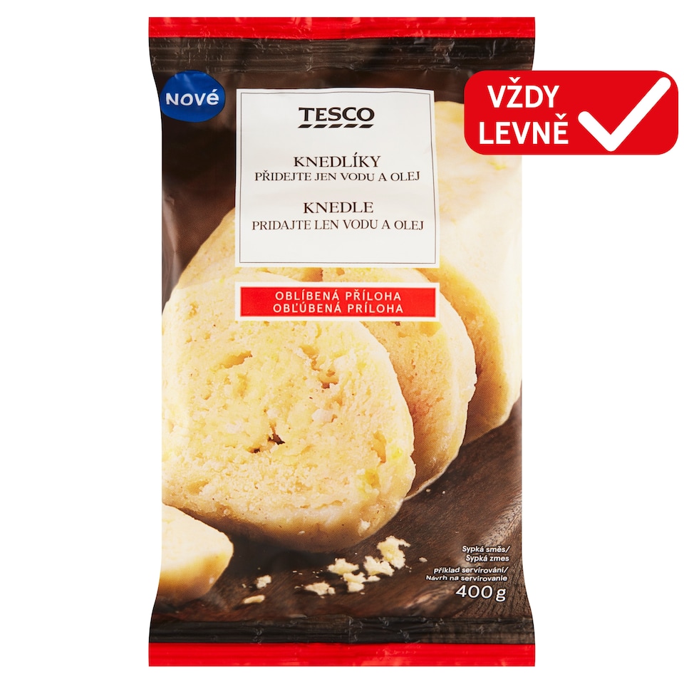 Tesco Knedlíky sypká směs 400g