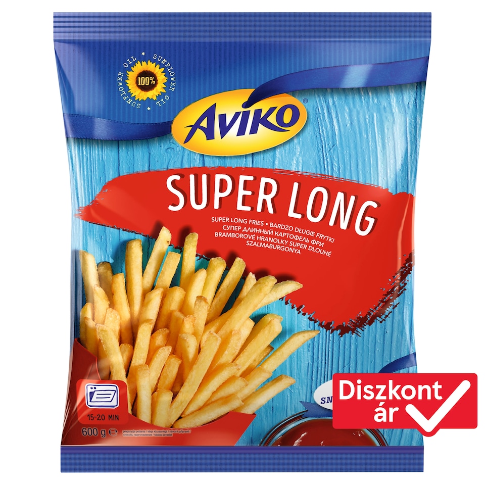 Aviko Super Long Pre-Fried and Quick-Frozen Oven Fries 600 g