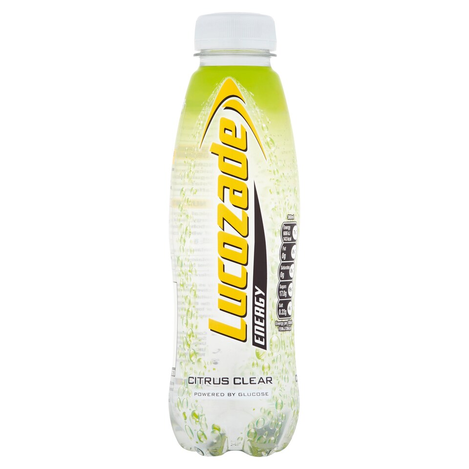 Lucozade Energy Citrus Clear 380Ml Bottle