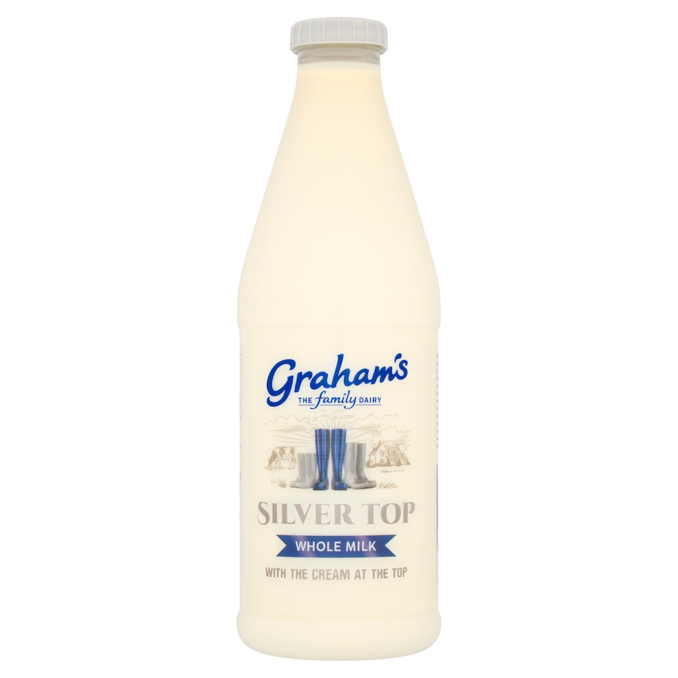 Graham's the Family Dairy Silver Top Unhomogenised Whole Milk 1L