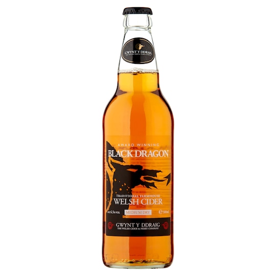 Gwynt Y Ddraig Black Dragon Cider 500Ml Tesco Groceries