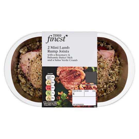 Tesco Finest 2 Mini Lamb Rump Joints 370G Tesco Groceries