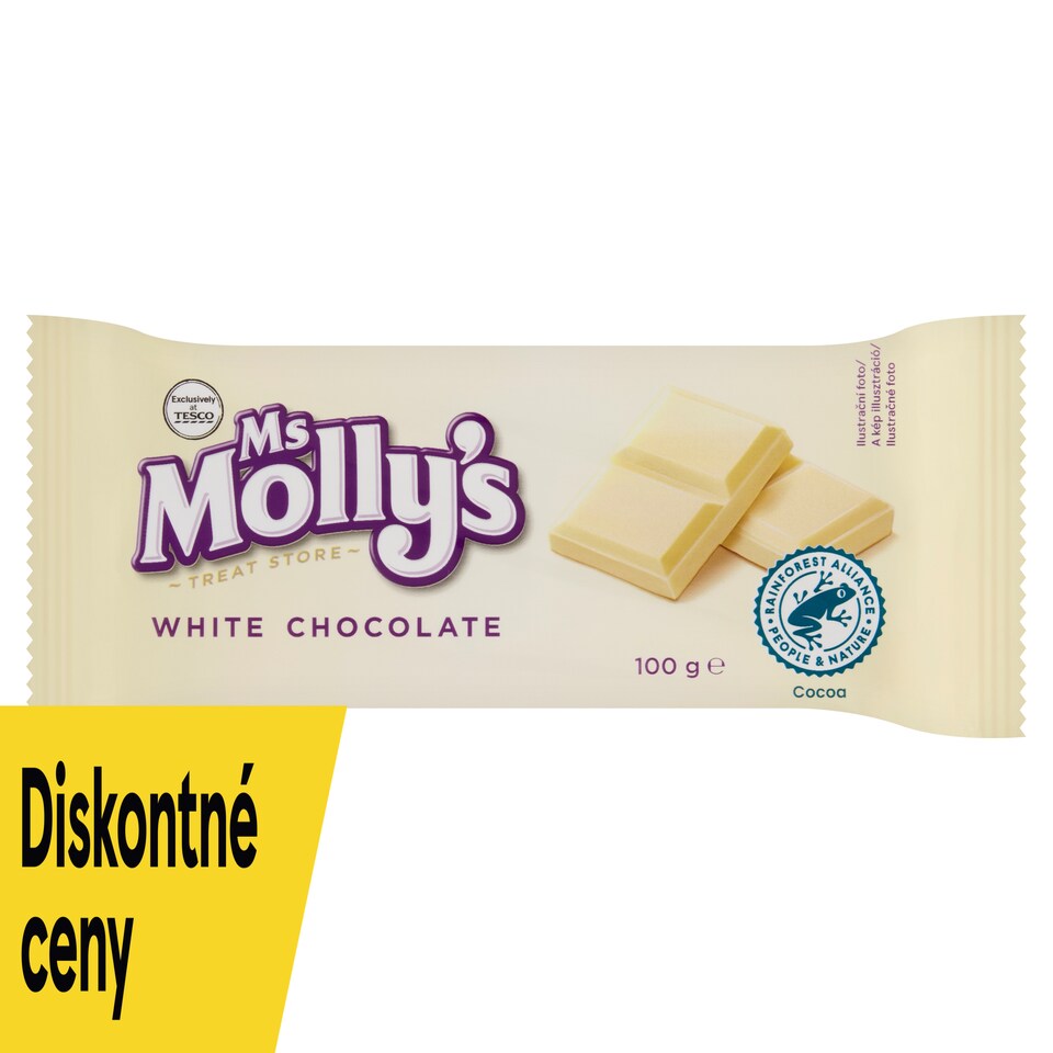 Ms Molly's Biela čokoláda 100 g