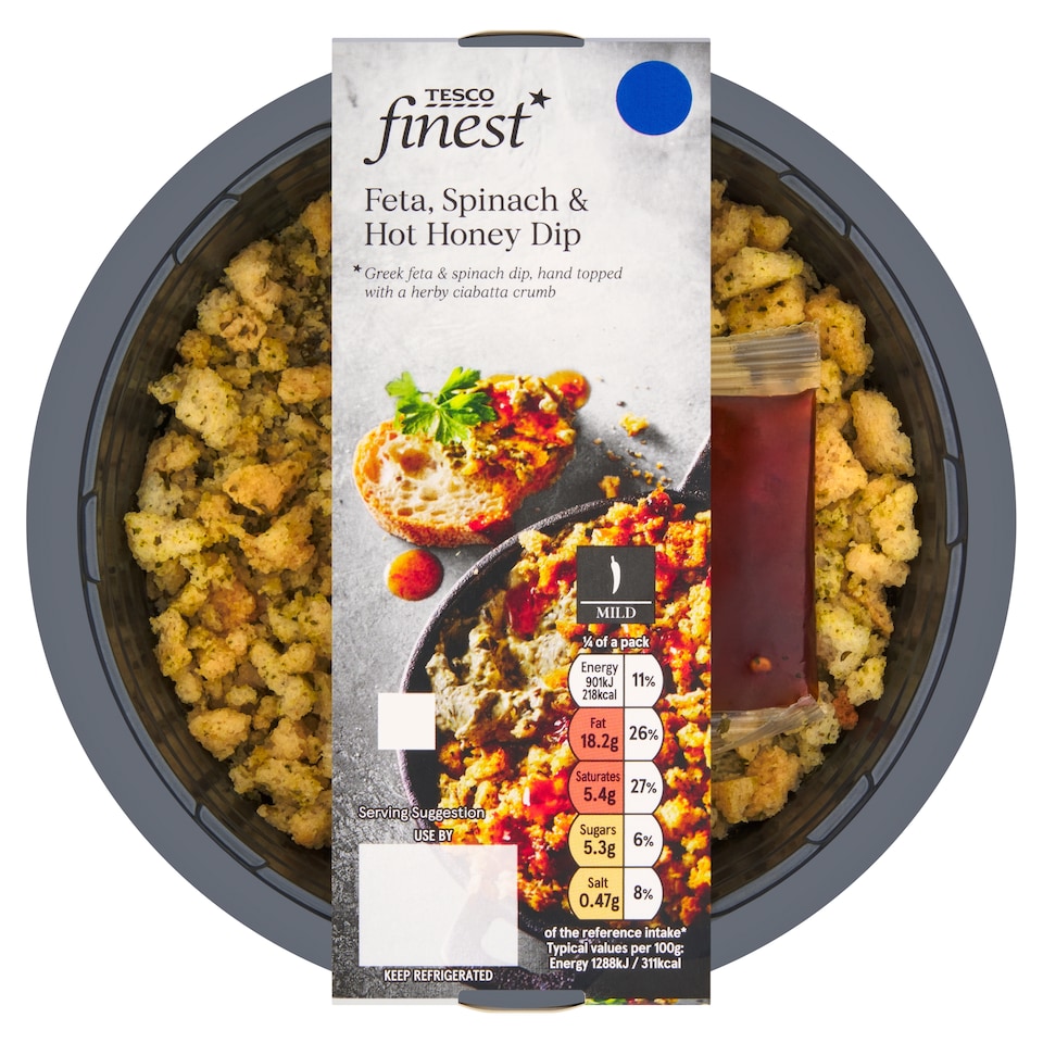 Tesco Finest Feta, Spinach & Hot Honey Dip 280g