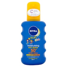 NIVEA SUN Kids Protect & Care Coloured Sun Cream Spray SPF50+ 200ml