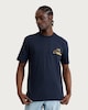image 2 of Corvette Pure Cotton Relaxed Fit T-Shirt in Navy