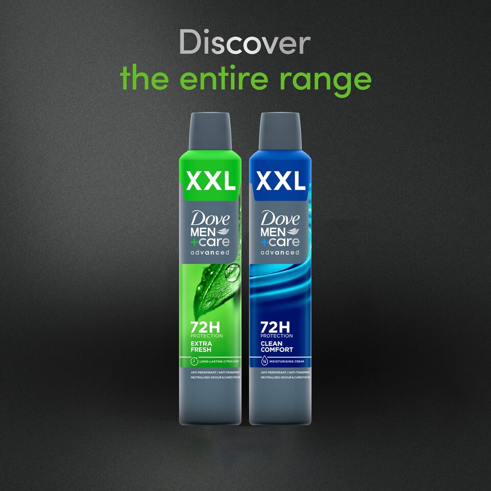 image 1 of Dove Men+Care Advanced 72H Protection Extra Fresh ANTI-PERSPIRANT 300ml