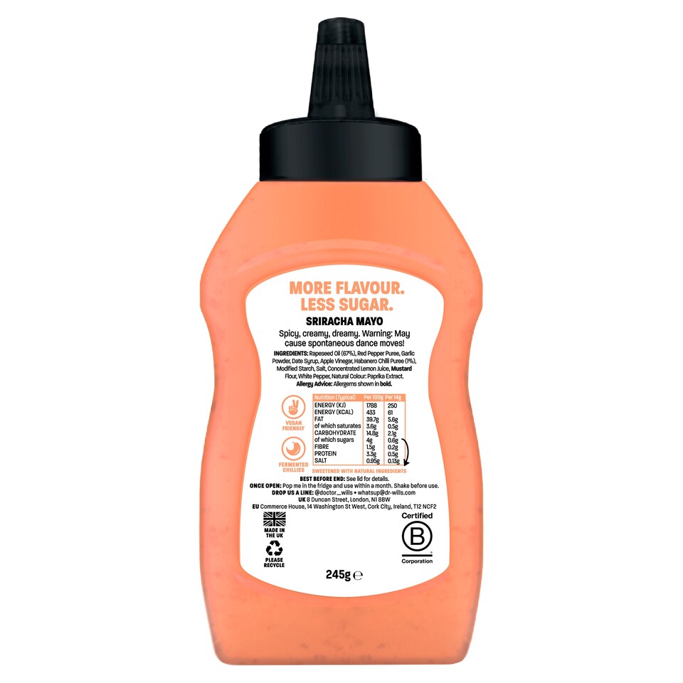 image 1 of Dr. Will's Sriracha Mayo 245g