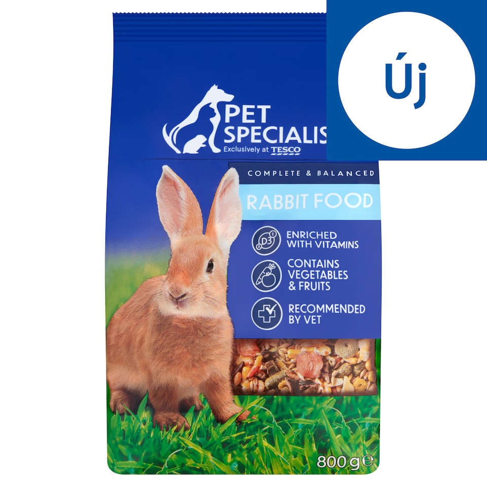 Pet Specialist teljes értékű állateledel törpenyulak számára 800 g